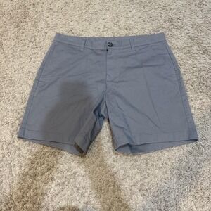 Chubbies Shorts Mens 36 Gray Chino 8 Inch Inseam Stretch Casual Summer Travel